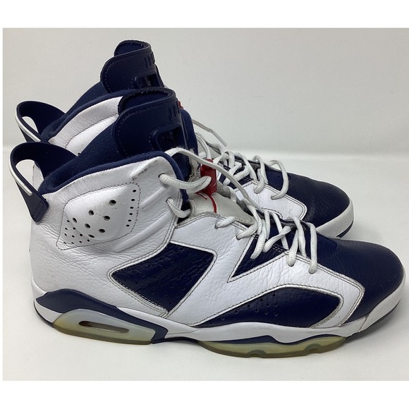 Air Jordan 6 VI Retro Navy White Men\'s Basketball Shoes CT8529 164 Size 12 main image 14